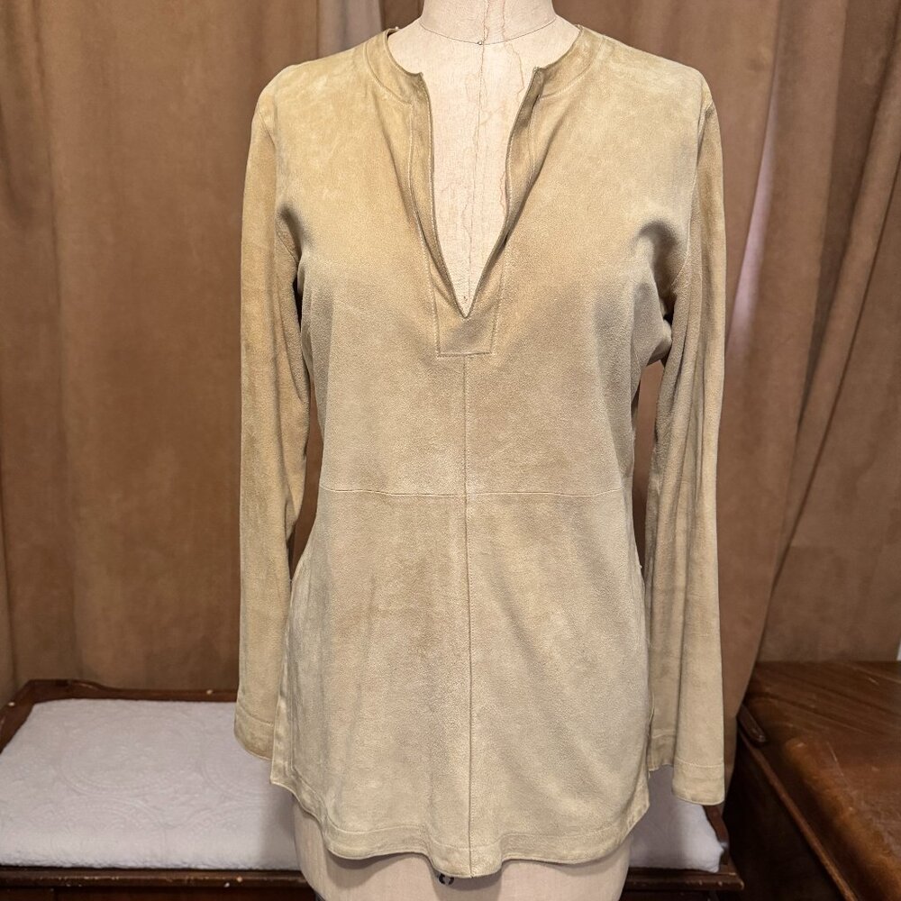 Banana Republic Suede Tunic Top